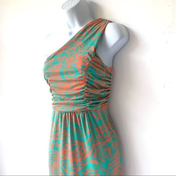 TRACY NEGOSHIAN ROUCHED ONE SHOULDER DRESS - Picture 2 of 8